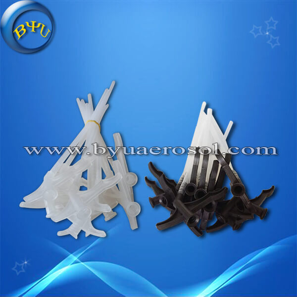 wholesale backflow tube black colour for pu foam valve cans by BYU