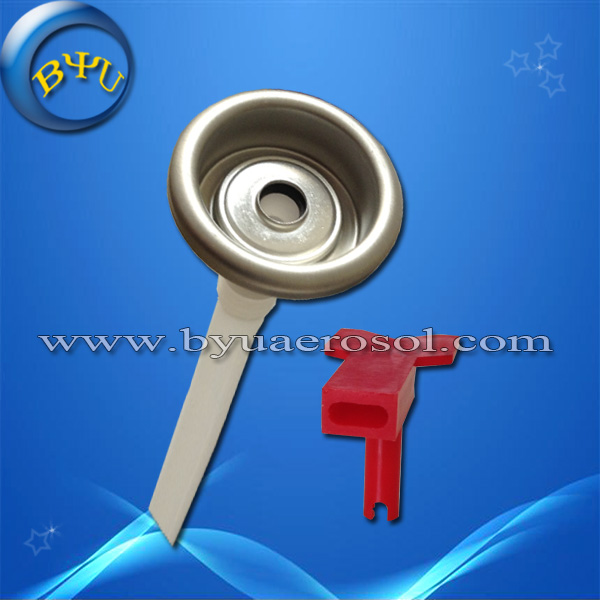 Female fire extinguisher fire control valve for cans