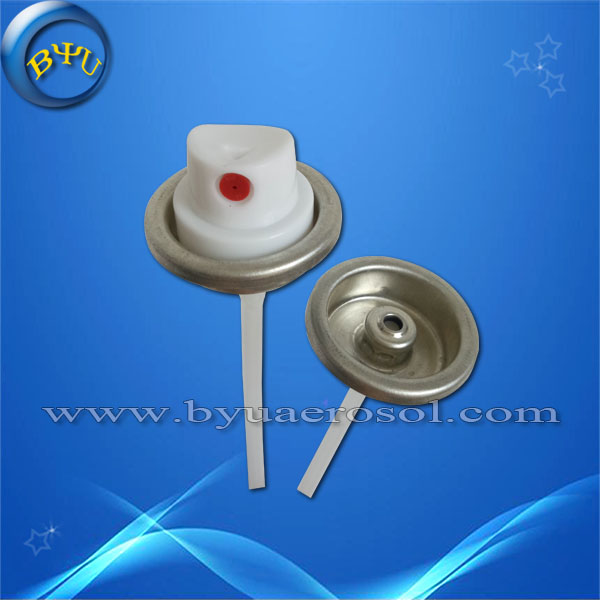 BYU manufacture Aerosol female paint valve and actuator for cans