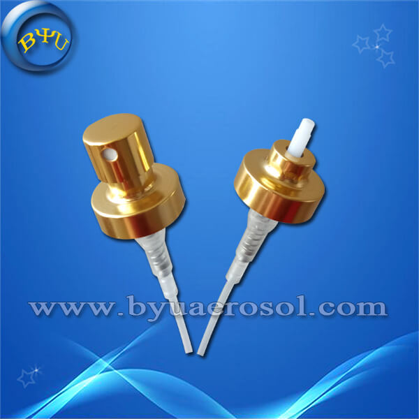 20mm Gold Metal Perfume Pump Head, Electroplated Aluminum Mist Nozzle, Special Spray Pump For Refill Perfume Bottles