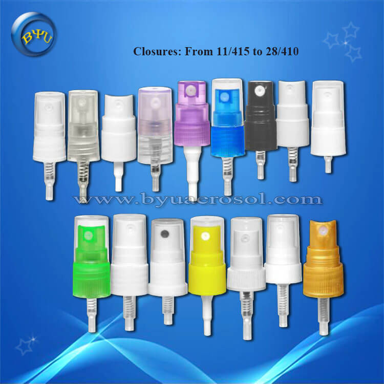 11mm 12mm 15mm 18mm 20mm silver aluminium cosmetic crimp sprayer fine mist perfume spray pump
