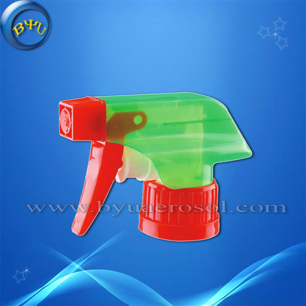 Transparent Green Cover Red Trigger Sprayer Head, Atomizing Nozzle for Garden Watering