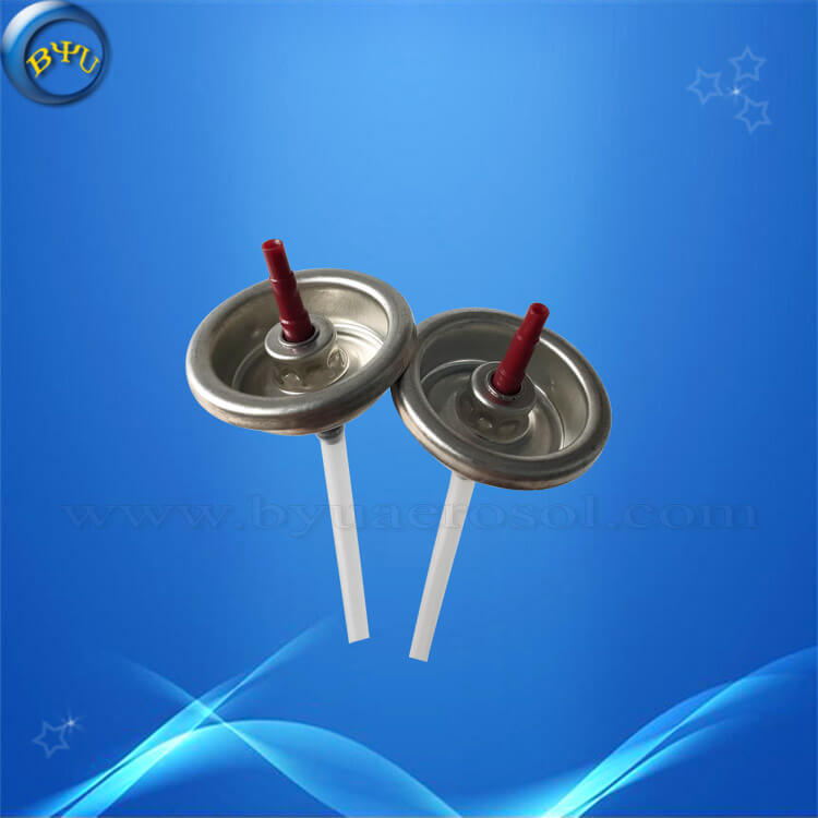Hot sales Lighter gas refilling valves with metal stem manufactured by BYU