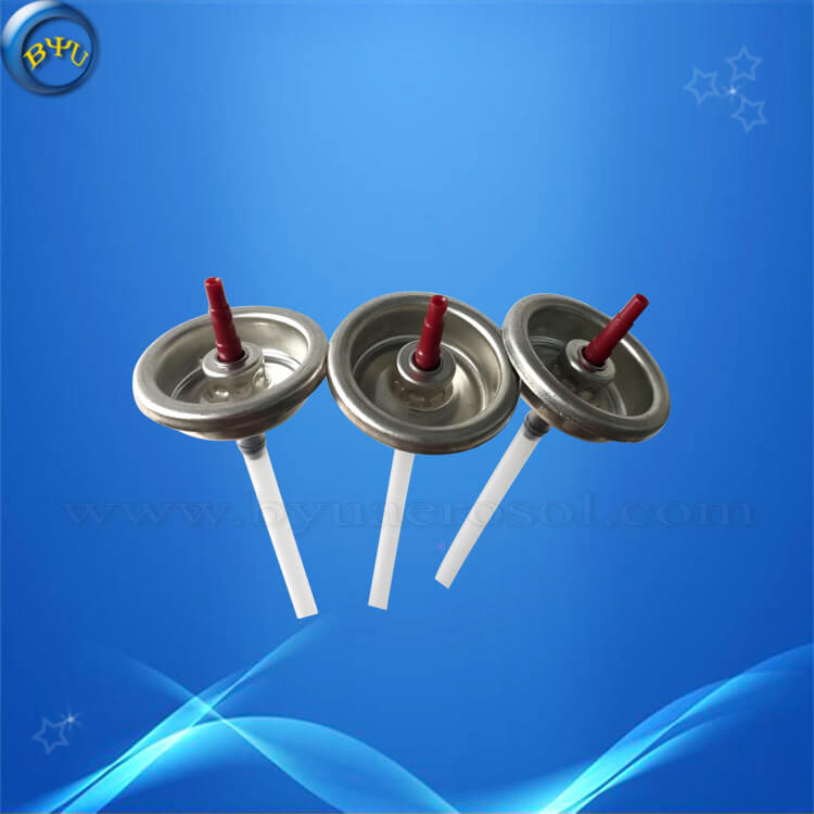 Red Stem Universal Lighter Valve, Two Types Butane Aerosol Valve With & Without Dip Tube