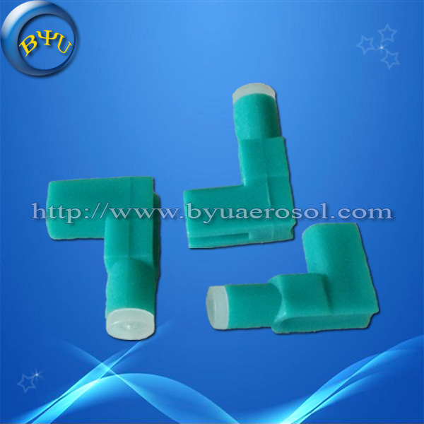 L shape aerosol actuator