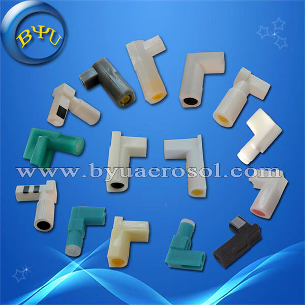 L shape aerosol actuator