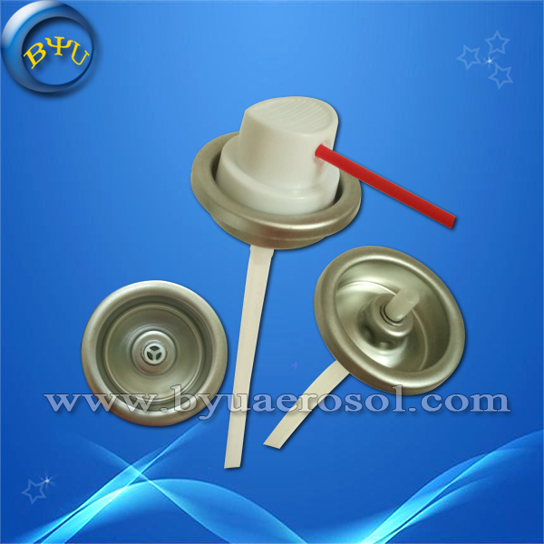 Three holes aerosol valves for cleaning agent for cleaning
