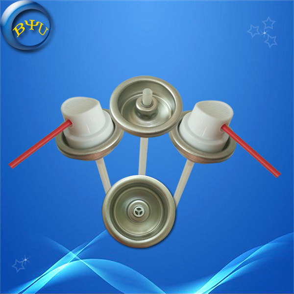 Three holes aerosol valves for cleaning