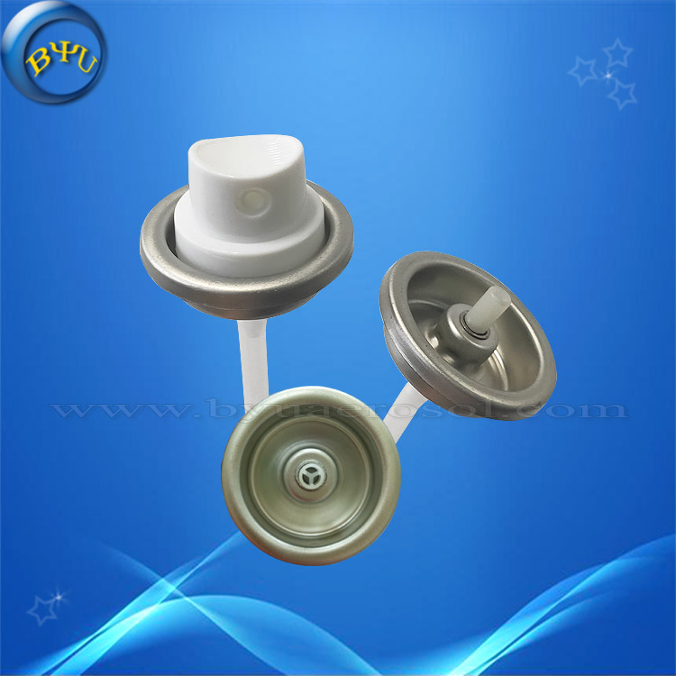 Three holes aerosol valves for cleaning